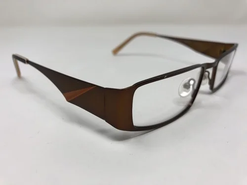 Conflict Eyewear Eyeglasses Frame Night Owl Brown 52-17-135 Metal Adult ZB61 2