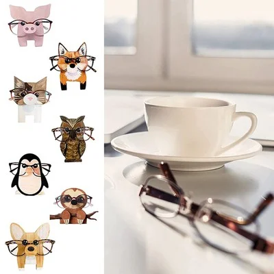 Cute Animal Eyeglasses Holder Glasses Sunglasses Stand Display Case Rack Decor