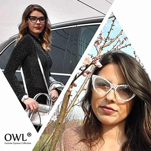 Vintage Fabric Owl Eyeglasses Soft Open End Case 4
