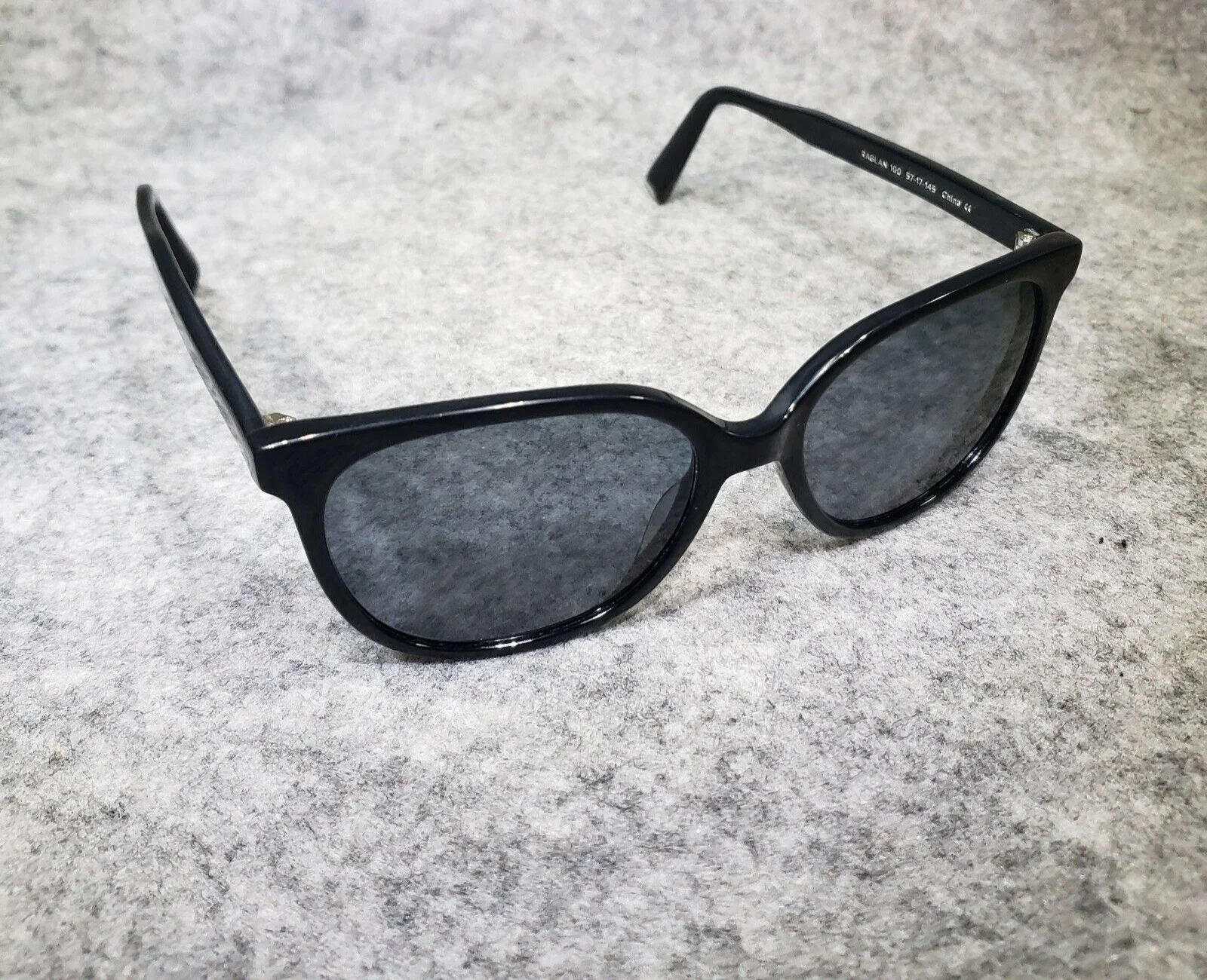 Warby Parker Raglan 100 Black Sunglasses Eyeglass Frames 57-17-145