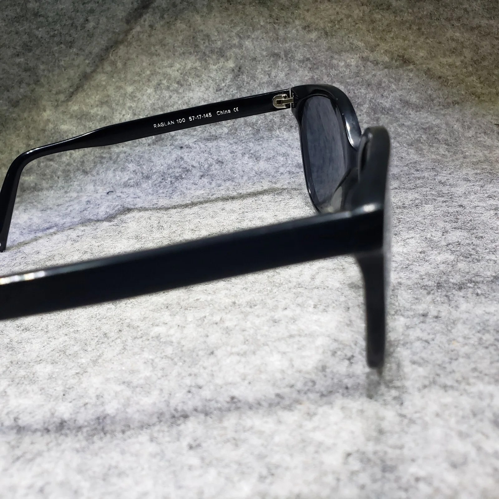 Warby Parker Raglan 100 Black Sunglasses Eyeglass Frames 57-17-145 2